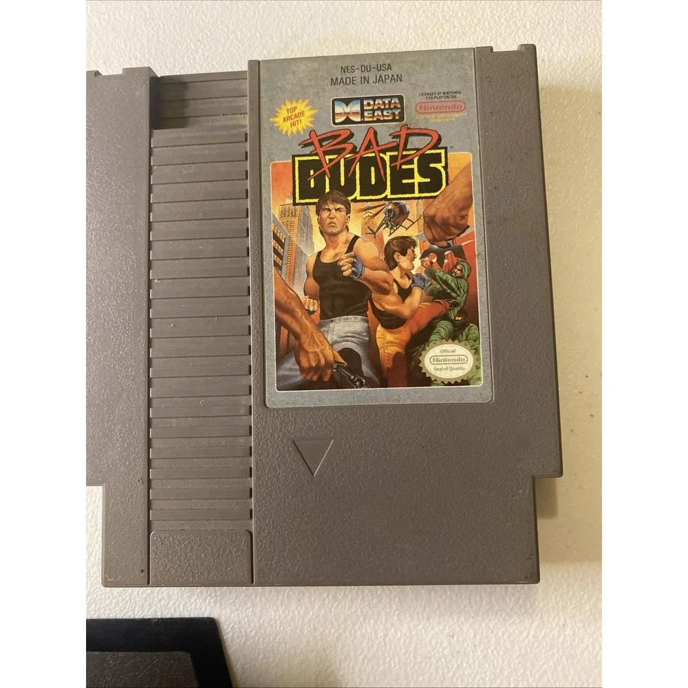 BAD DUDES ORIGINAL CLASSIC VIDEO GAME Nintendo System 1985 CARTRIDGE NES Sleeve